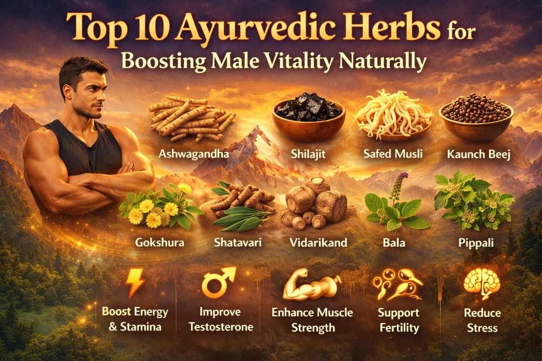 Top 10 Ayurvedic Herbs for Boosting Male Vitality Naturally