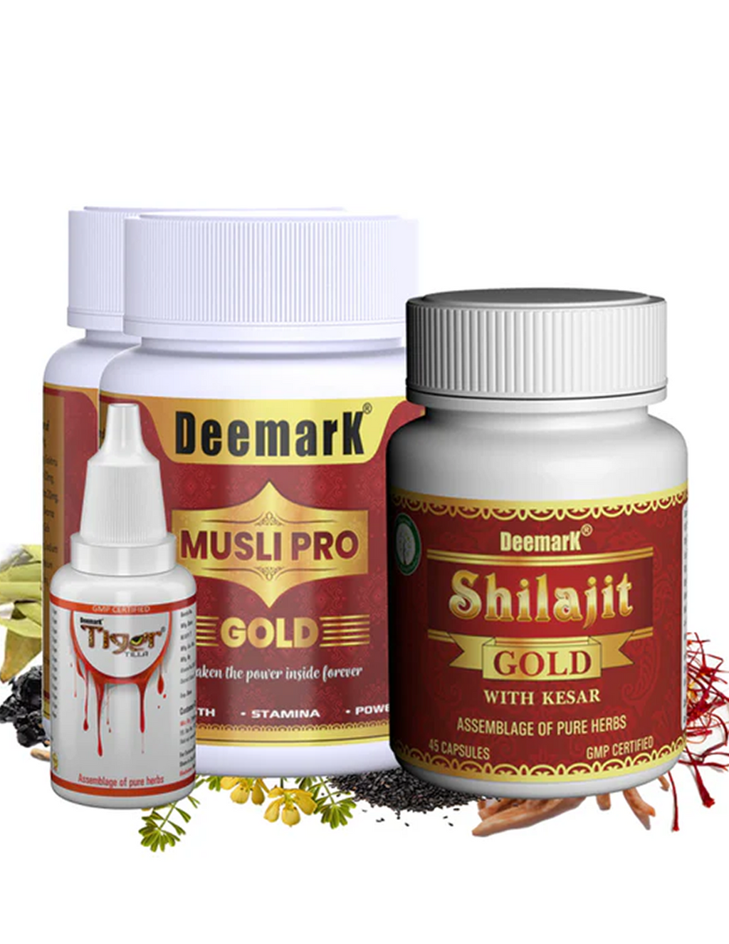 Sudh-Shilajit Musli Pro Gold Capsules & Tiger Tilla Oil For Better Performance