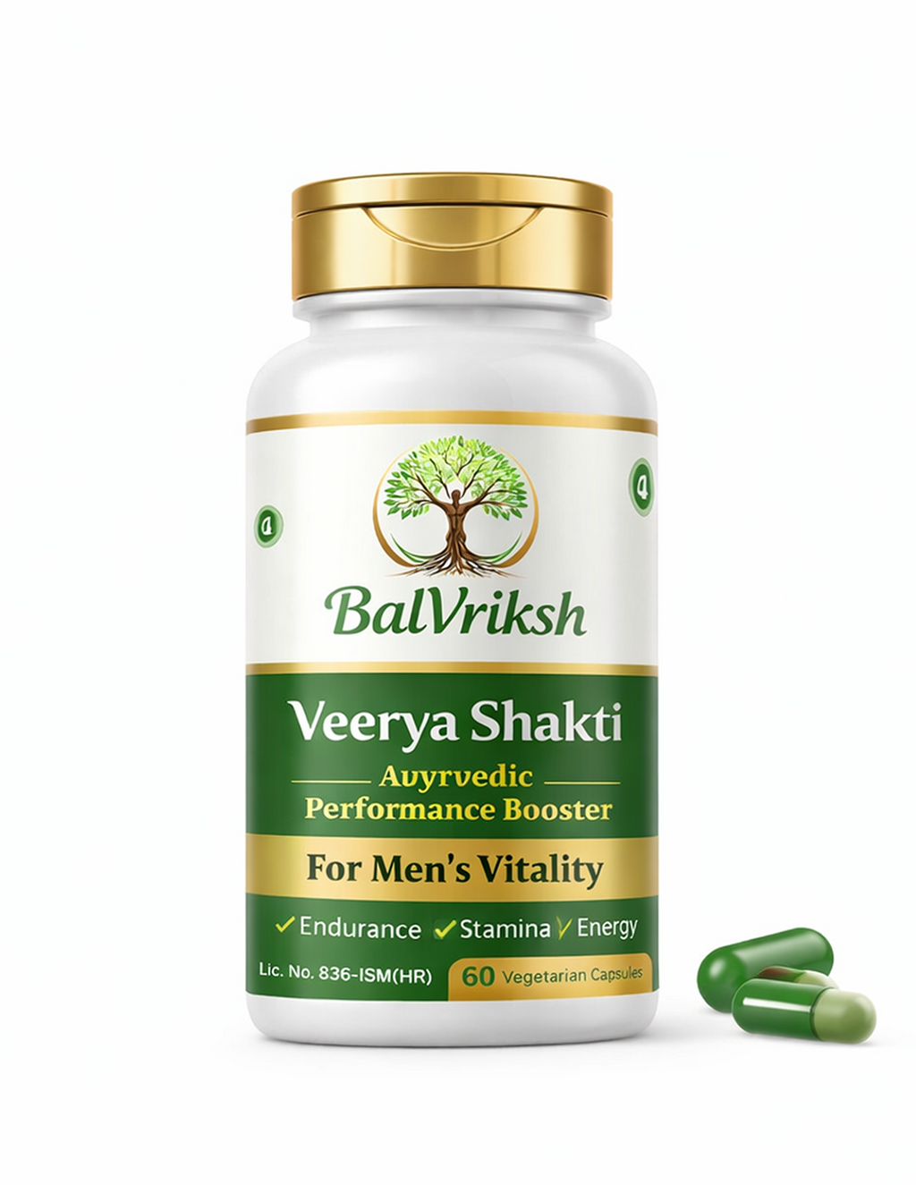 Veerya Shakti Capsule Ayurvedic Performance Booster for Men’s Vitality
